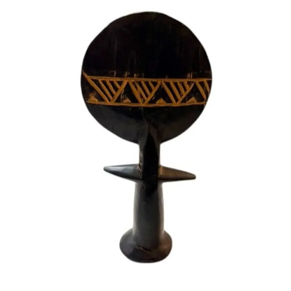 Handcrafted Ghana Wooden Figure | African Tribal Art Sculpture | 12” Decor Piece